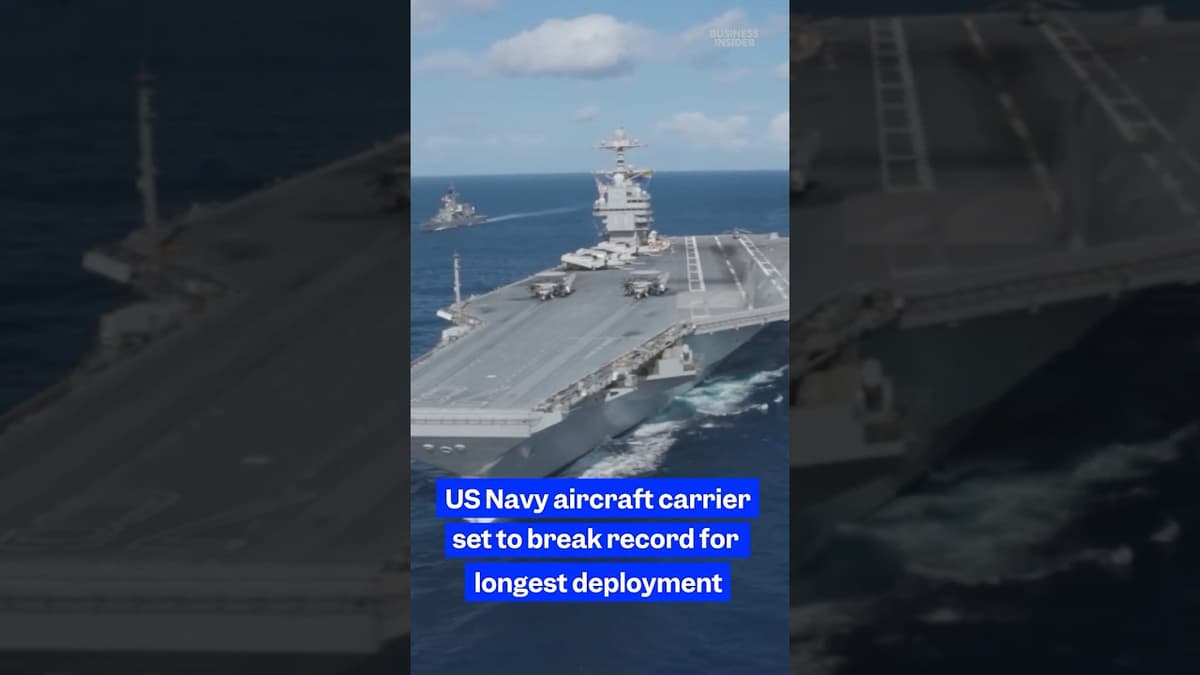 #USNavy Aircraft Carrier Set to Break Record for Longest #deployment
