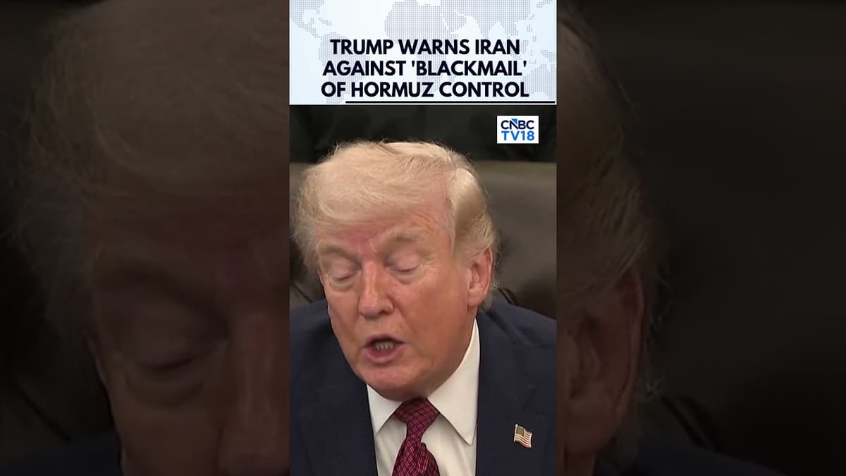 President Trump Warns Against 'Blackmail' As Iran Tightens Hormuz Control | US Iran WAR | N18G