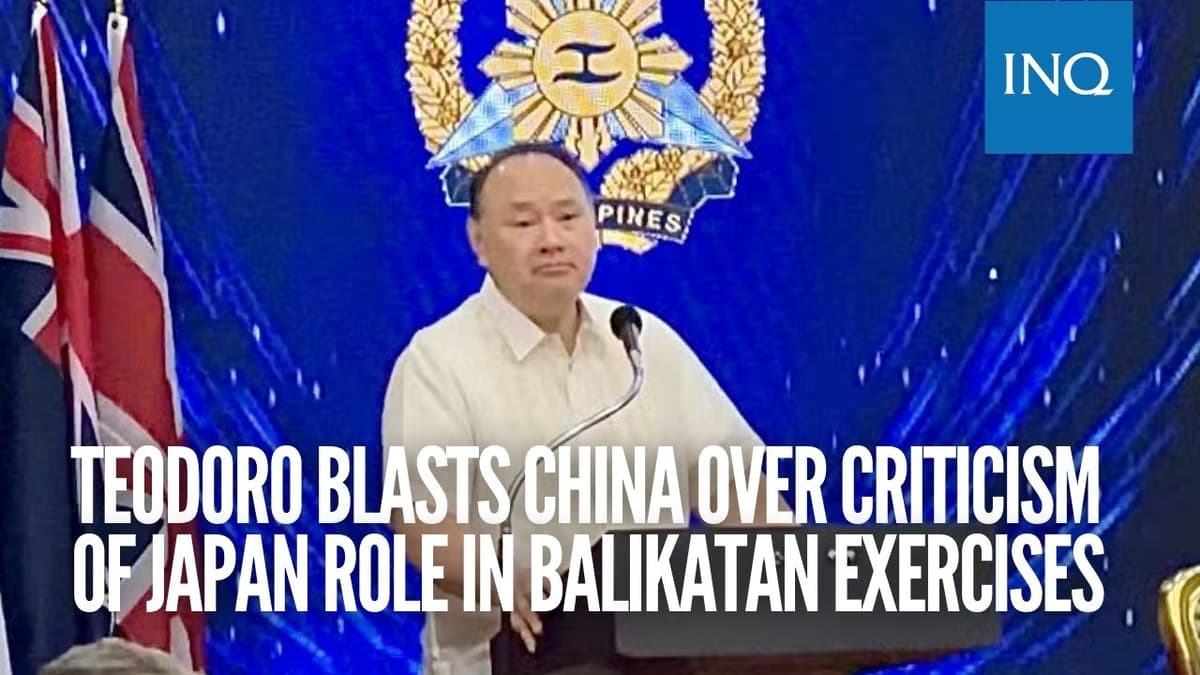 Teodoro Blasts China over Criticism of Japan Role in Balikatan Exercises