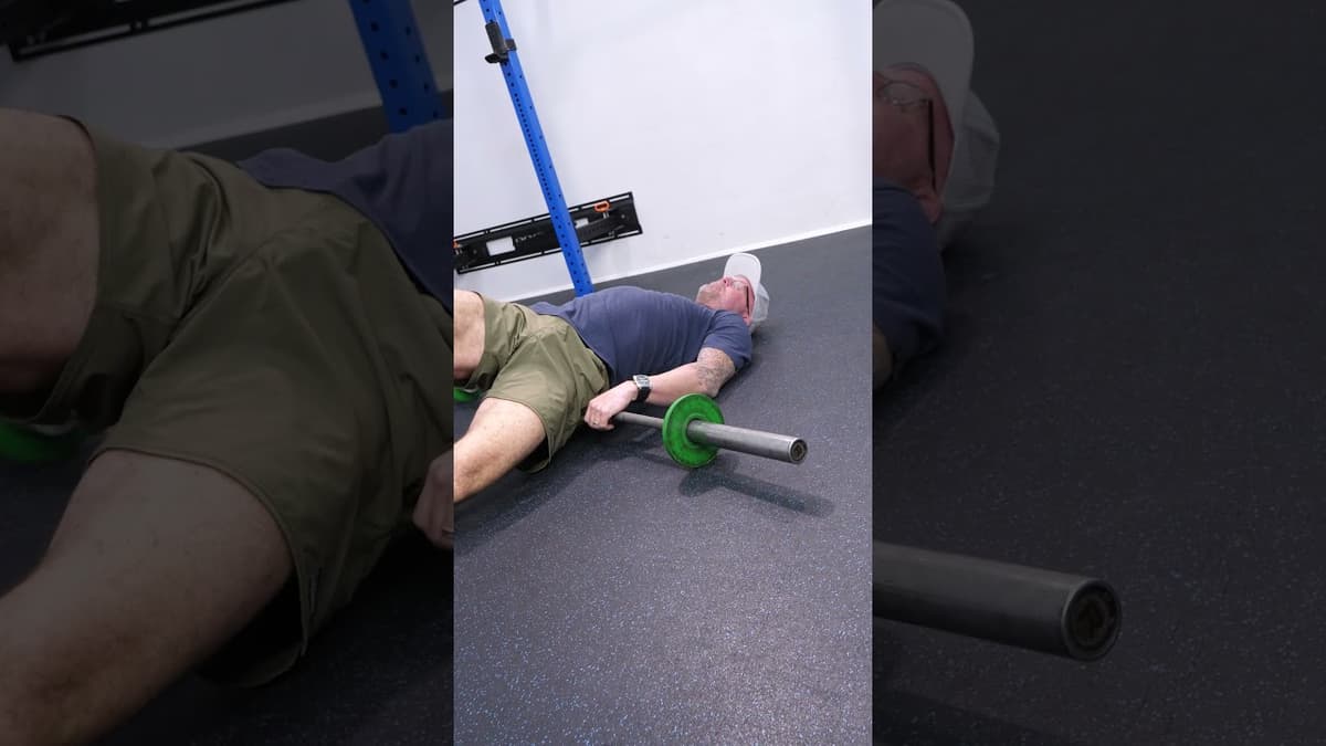 Barbell High-Glute Release for Deep Pressure on Tight Glutes (3–5 Min/Side)