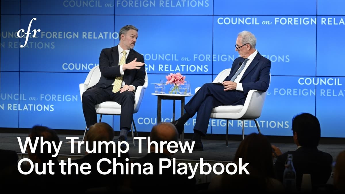 Jamieson Greer Explains Trump’s Break With Decades of China Trade Policy