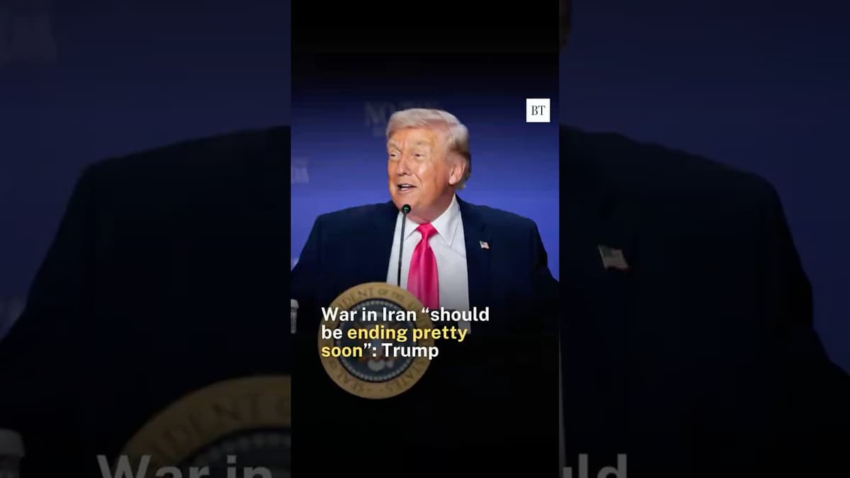 Trump: Iran War “Should Be Ending Pretty Soon”