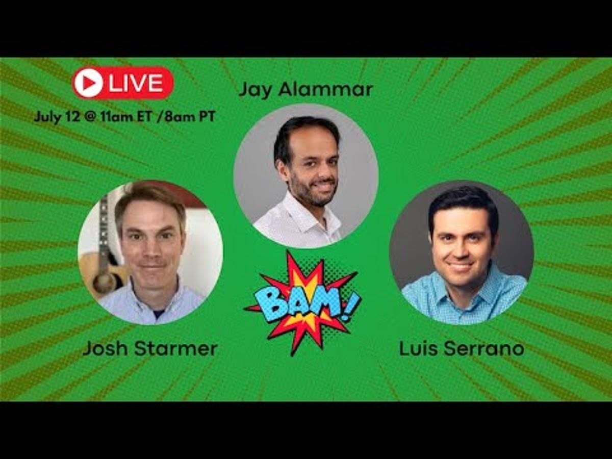 Luis Serrano + Jay Alammar + Josh Starmer Q&A Livestream!!!