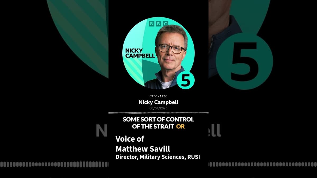 Matthew Savill on BBC 5 Live: Iran's 10-Point Ceasefire Plan