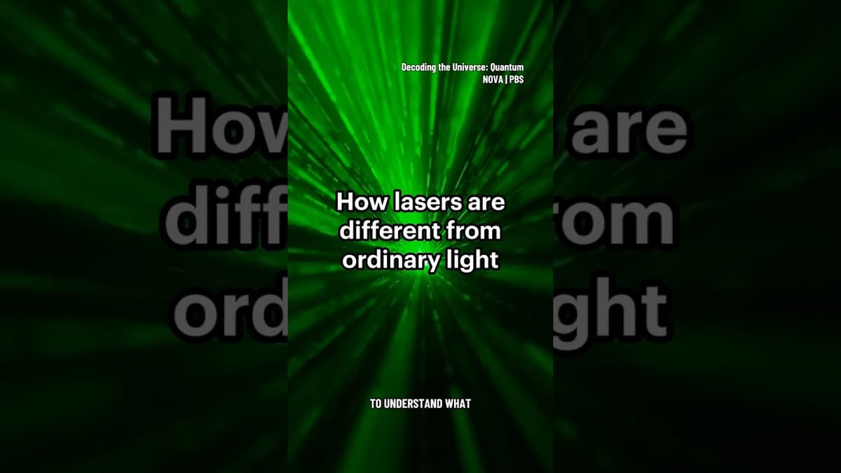 How Lasers Are Different From Ordinary Light #physics #laser #light