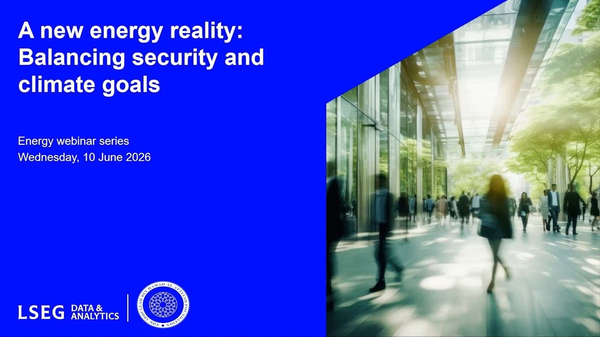 A New Energy Reality: Balancing Security and Climate Goals