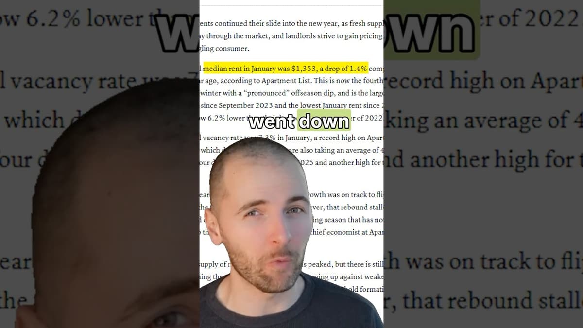 CNBC Reports Big Problems for U.S. Rental Market in 2026.