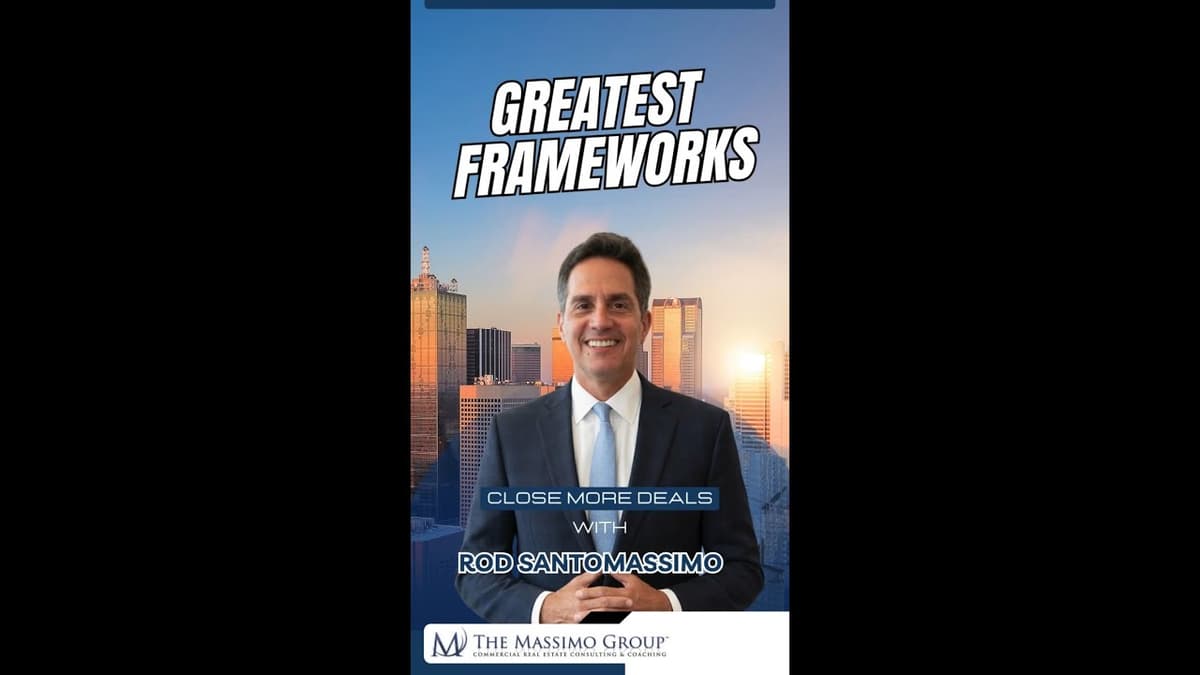 Why Commercial Real Estate Brokers Plateau and the 4 Massimo Frameworks That Fix It