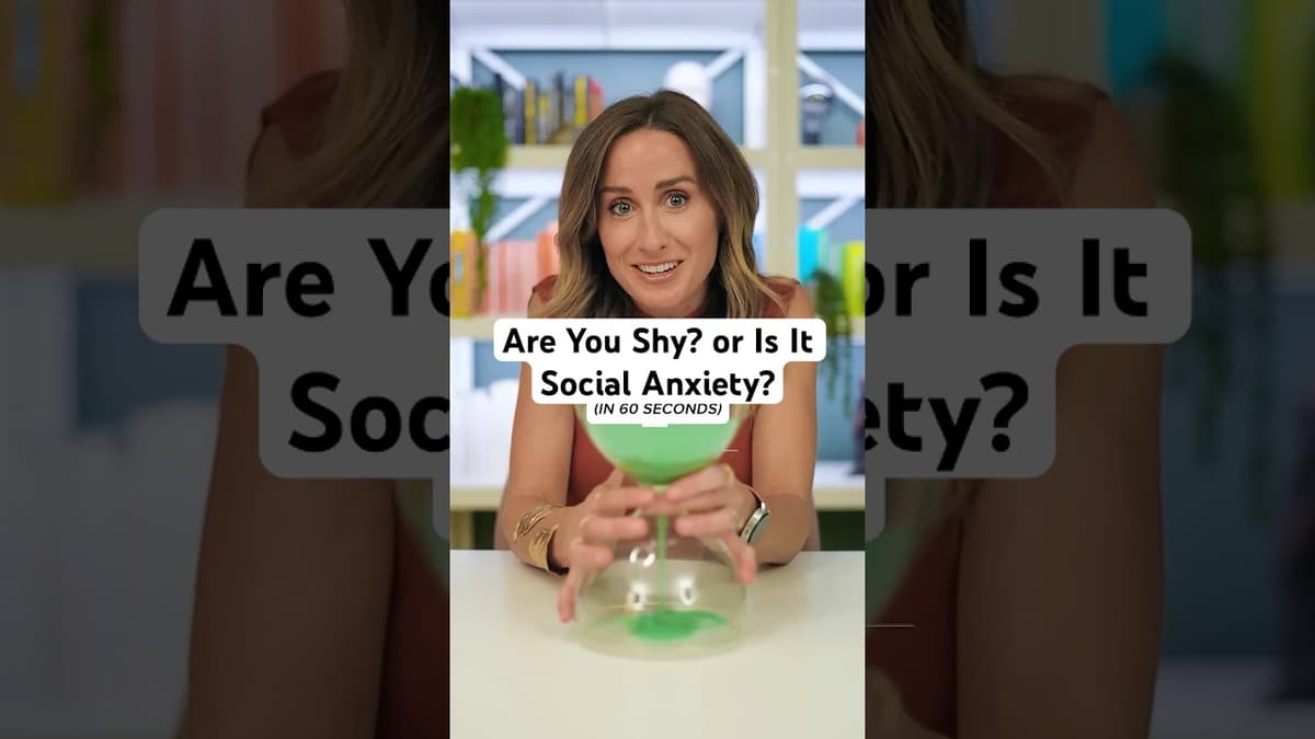 Are You Shy? Or Is It Social Anxiety?