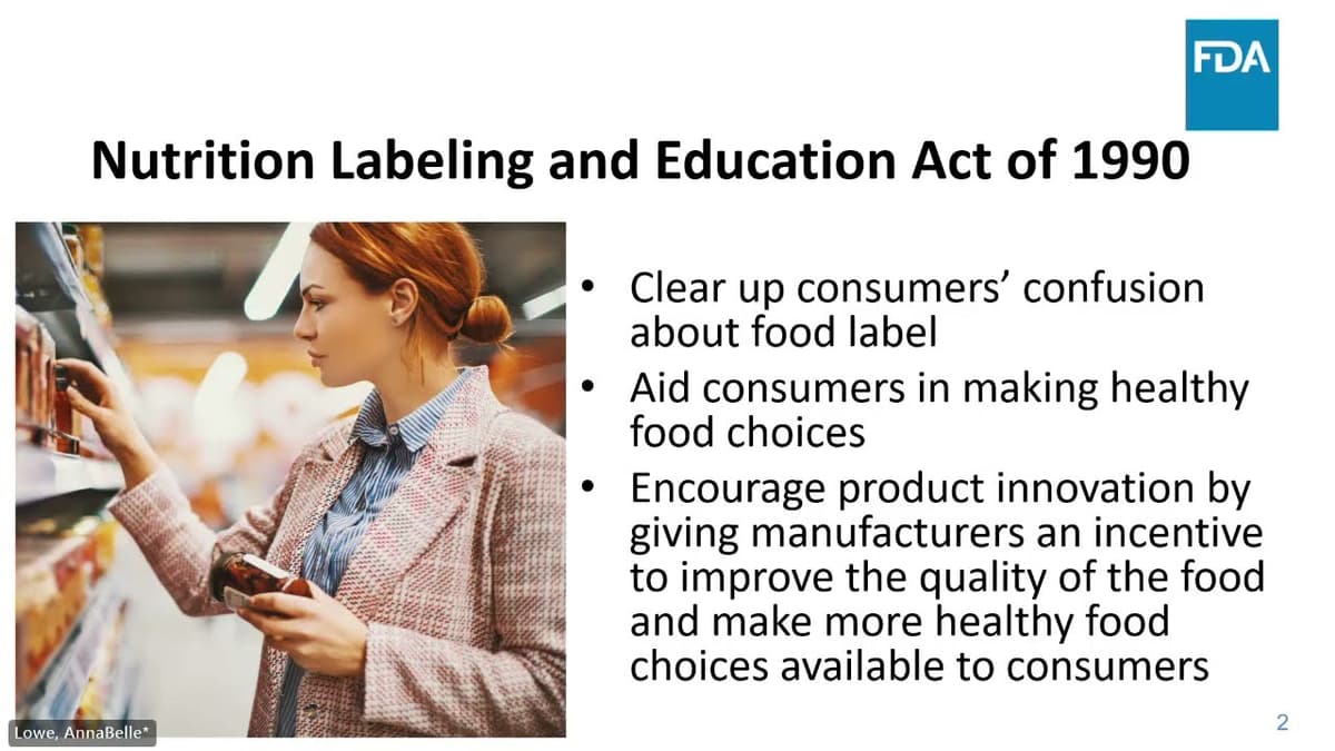 Understanding the Nutrition Facts Label, the Updated “Healthy” Claim, and Other Nutrition Claims