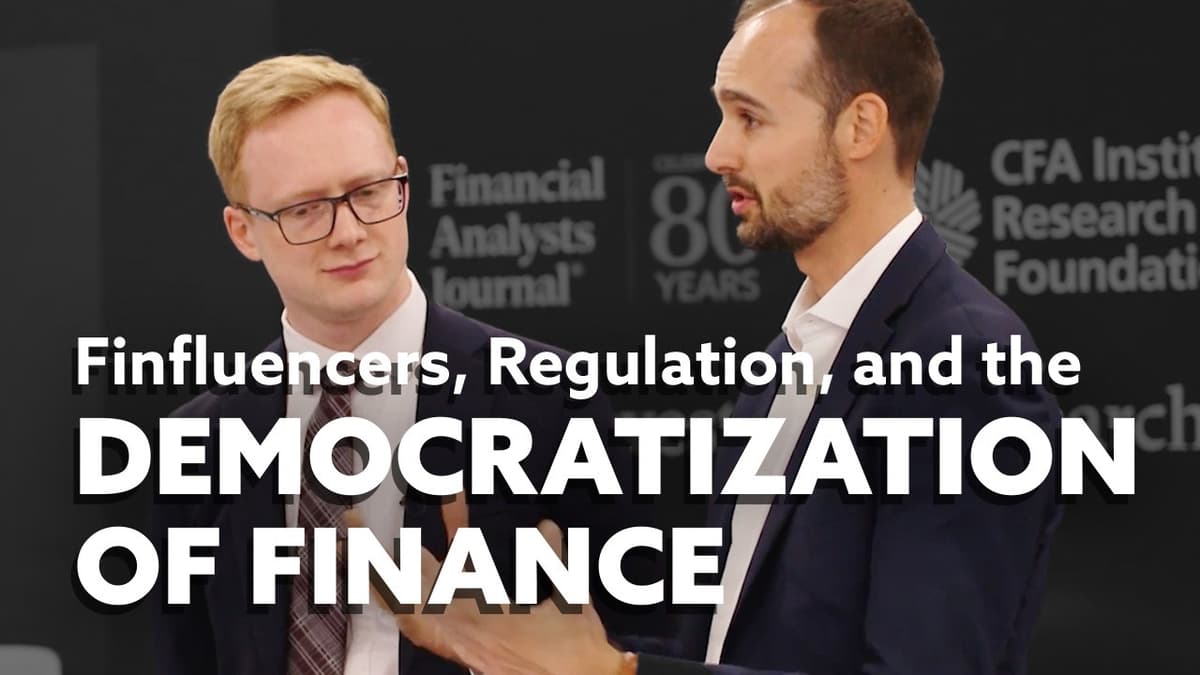 Finfluencers: What Drives Them, & How Should Regulation Evolve