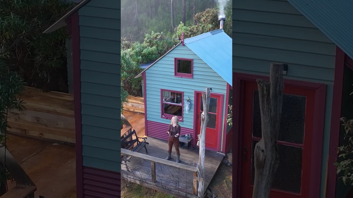Solo Woman’s Remote Wilderness Cabin