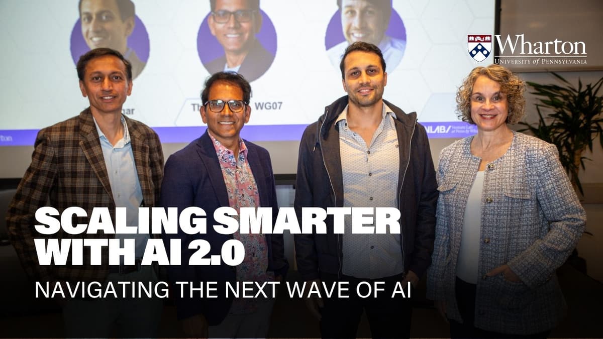 How to Scale Smarter with AI Agents and Automation – Wharton Scale School