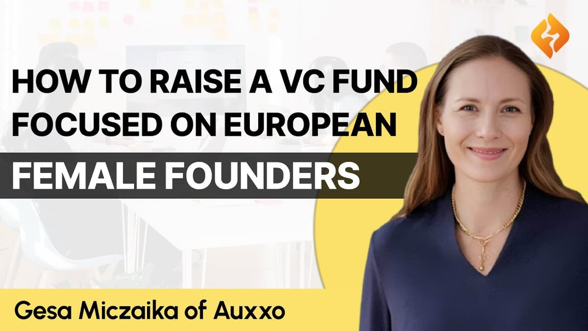 Fundraising Tips And Investment Opportunities For European Female Founders: Gesa Miczaika of Auxxo