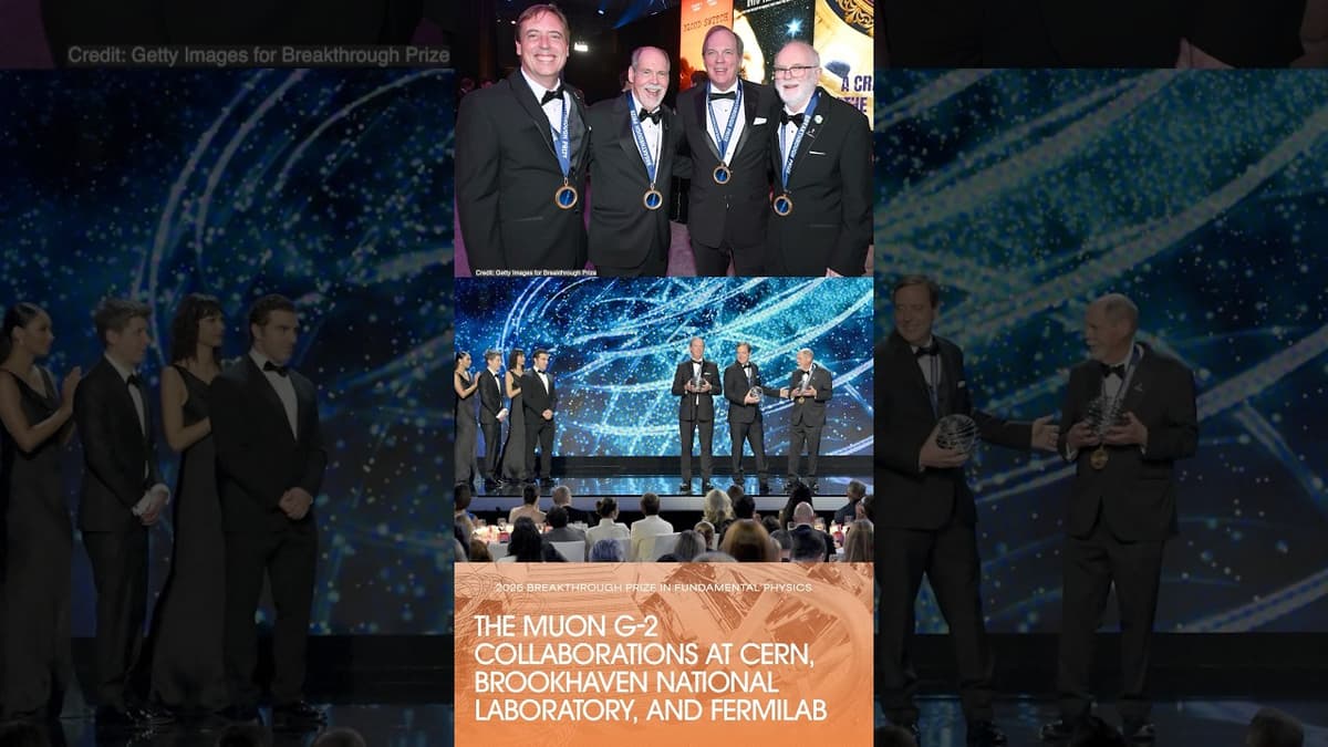 Muon G-2 Wins Breakthrough Prize in Fundamental Physics