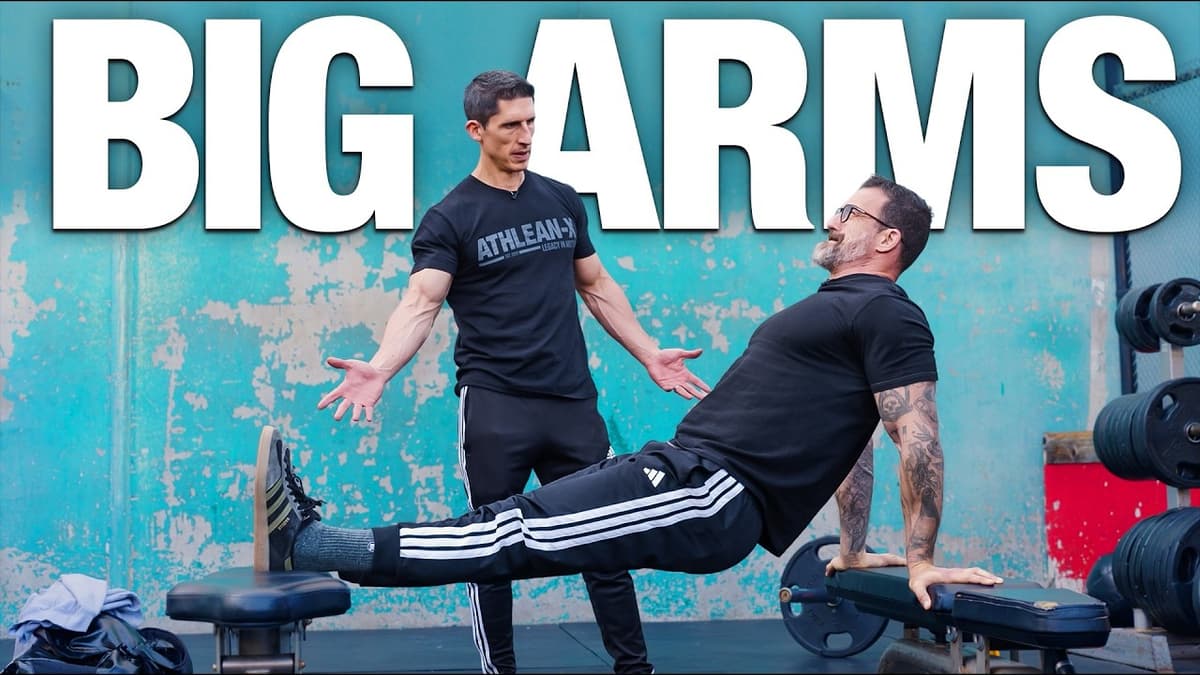 Arm Workout at Gold’s Gym Venice (ATHLEAN X | Andrew Huberman)