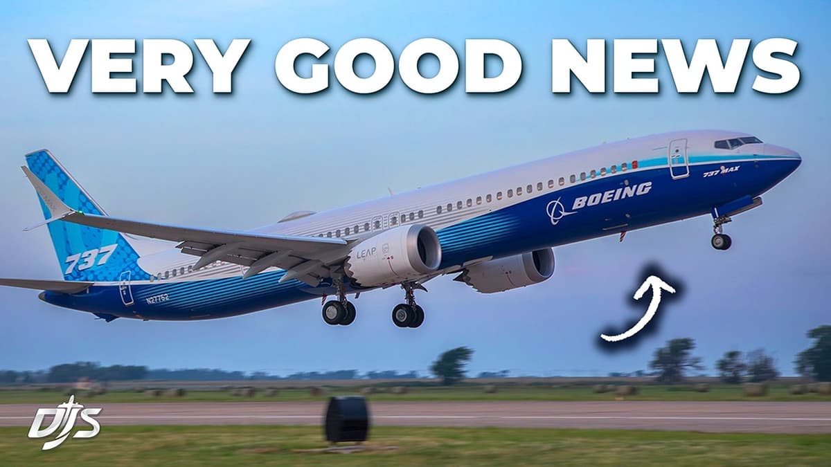 Good News For 737 MAX