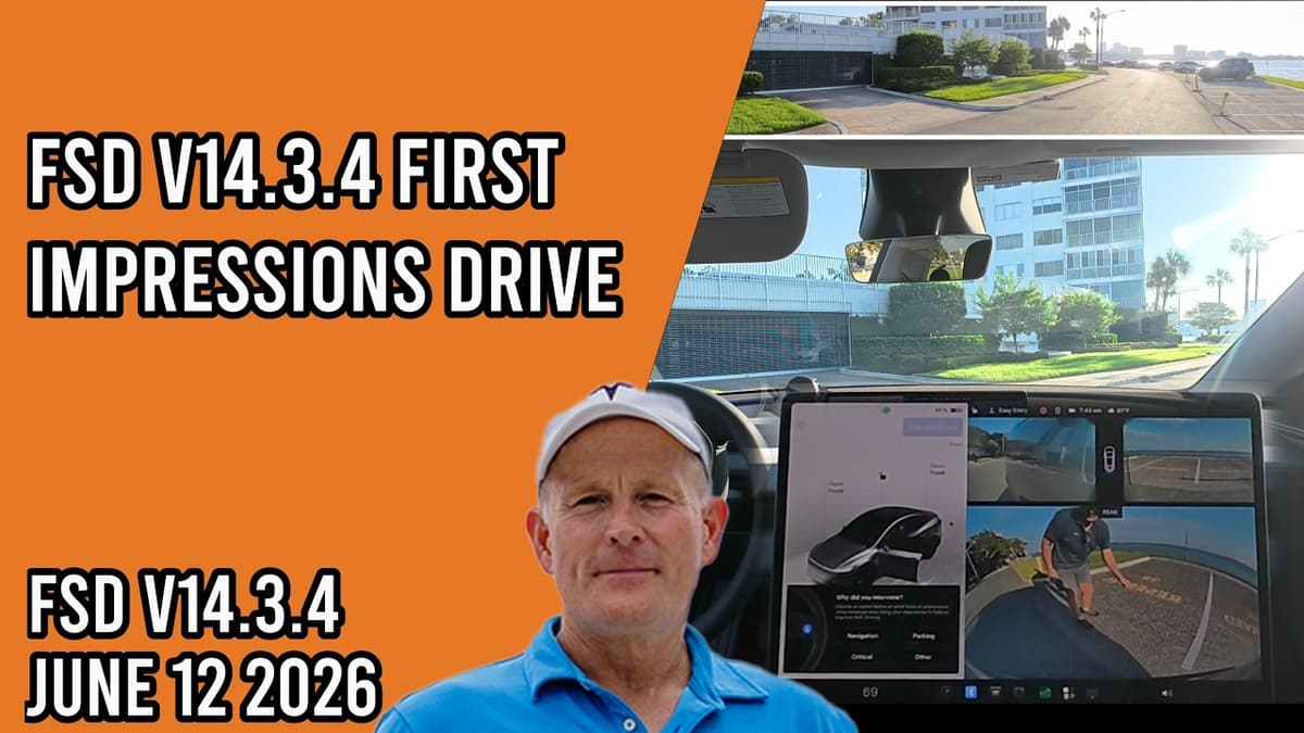 FSD v14.3.4 - First Impressions Drive in the Model Y