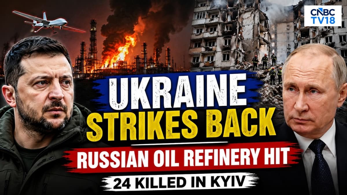 Ukraine Hits Russian Oil Refinery After Deadly Moscow Strikes Kill 24 In Kyiv