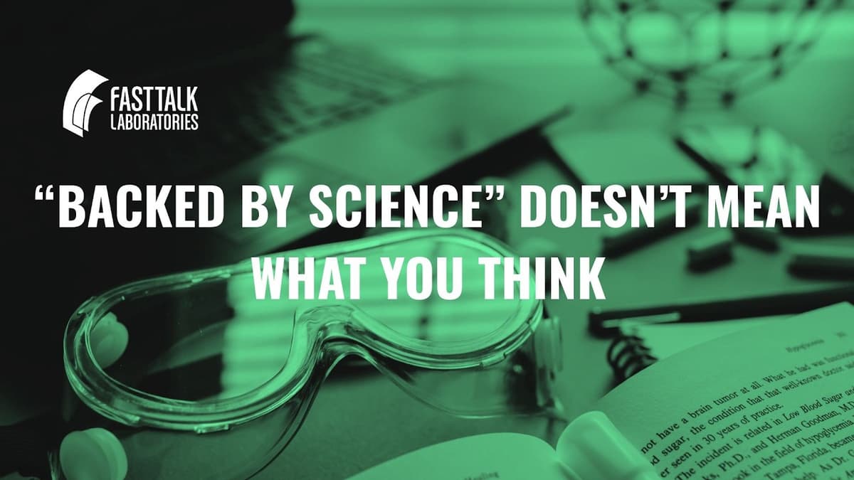 “Backed by Science” Doesn’t Mean What You Think with Dr Stephen Cheung