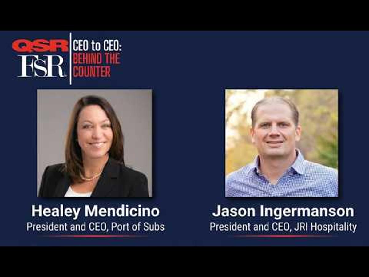 CEO to CEO: Port of Subs' Healey Mendicino and JRI Hospitality's Jason Ingermanson