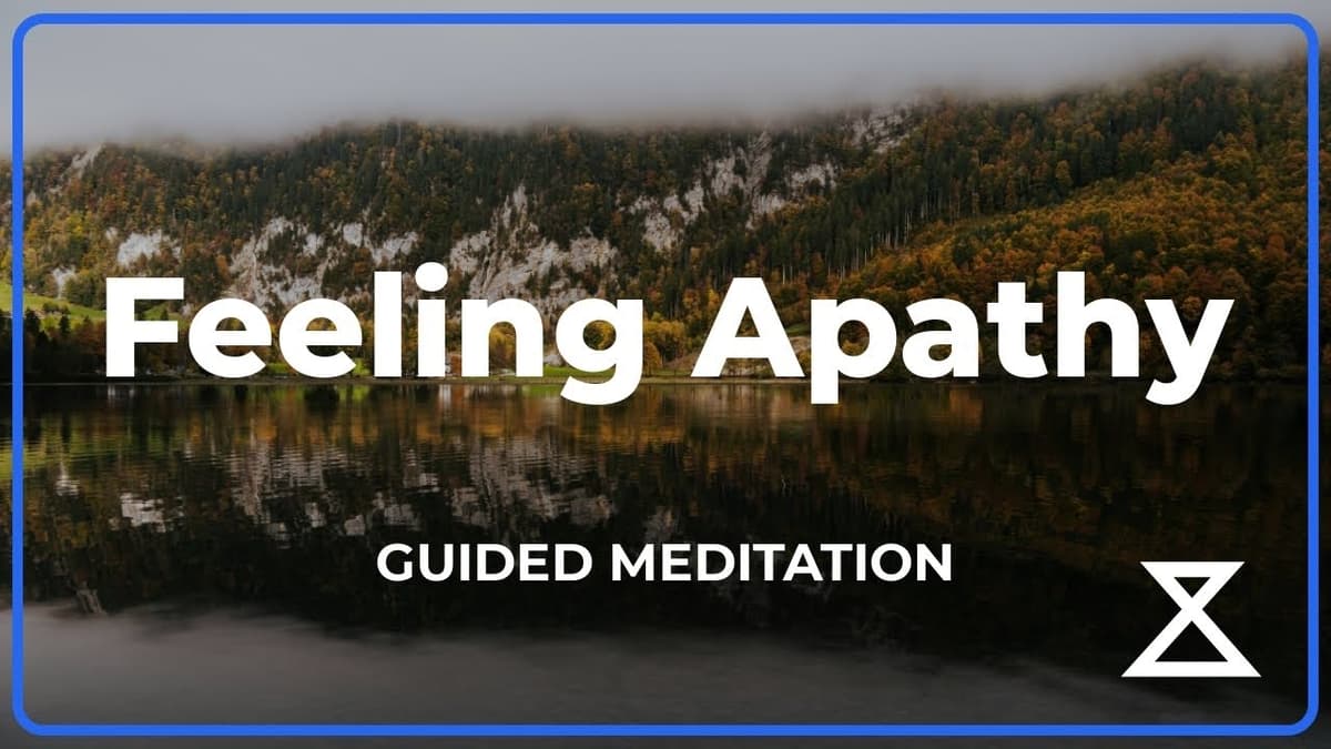 15 Min Guided Meditation for Apathy & Emotional Numbness | Male Voice, No Music
