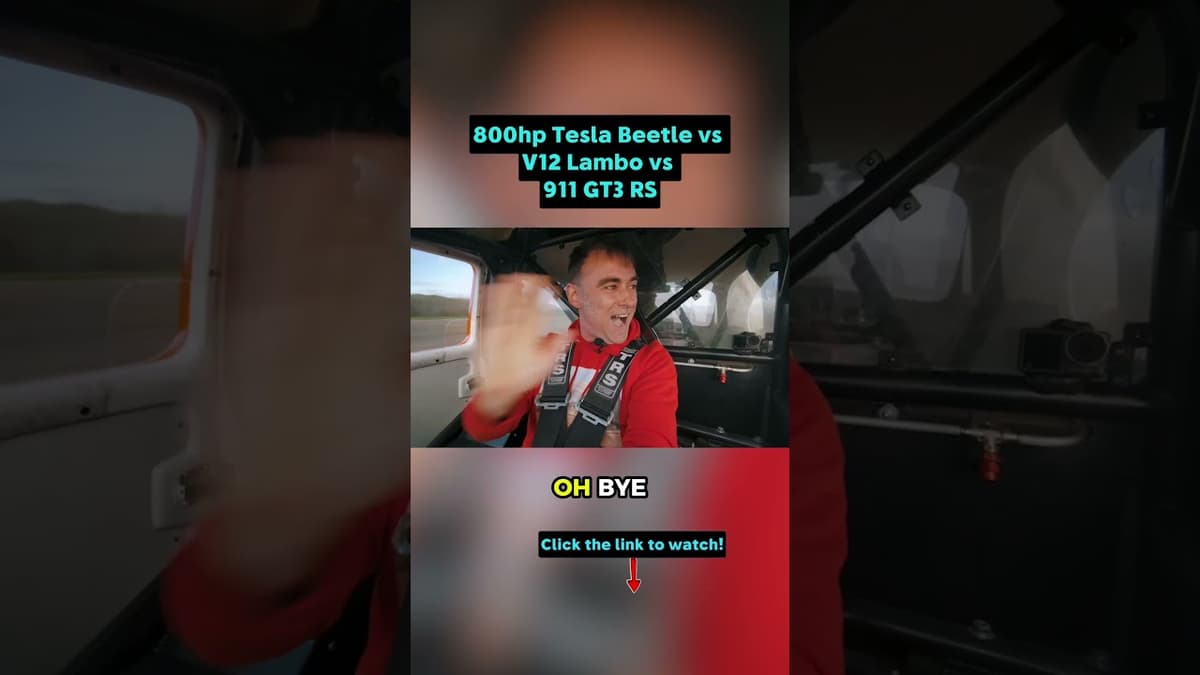 Lambo V12 v GT3 RS v ...Tesla Beetle?! 🤯