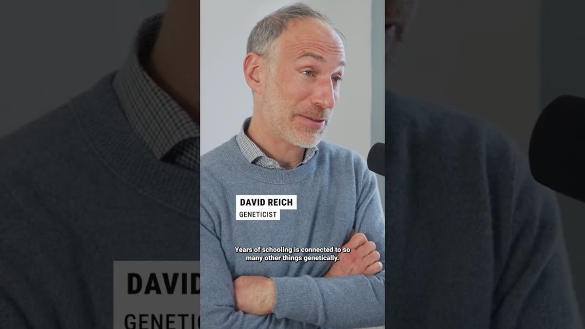 Natural Selection Is Making Us Stay in School Longer - David Reich