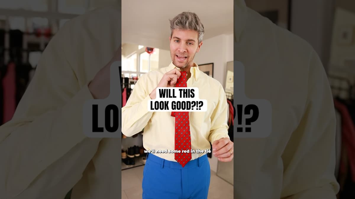 Formal Outfit with ONLY Primary Colors?!?