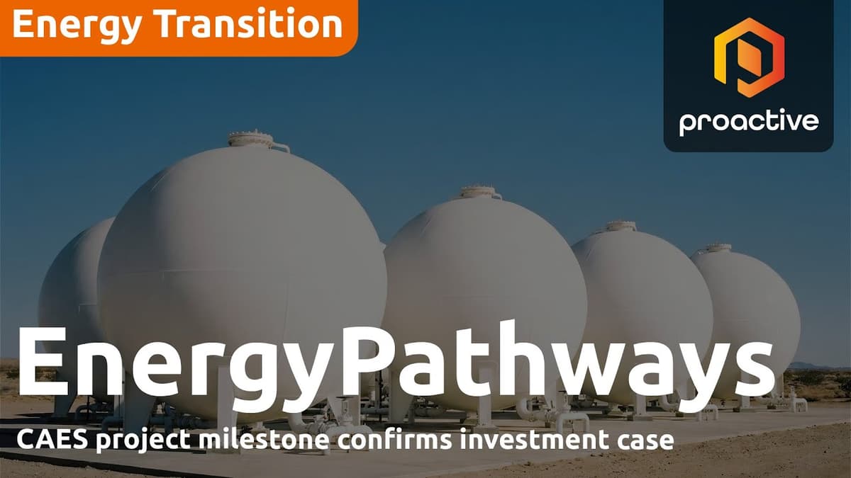 EnergyPathways CEO on Advancing World’s Largest CAES Project After FEED Milestone