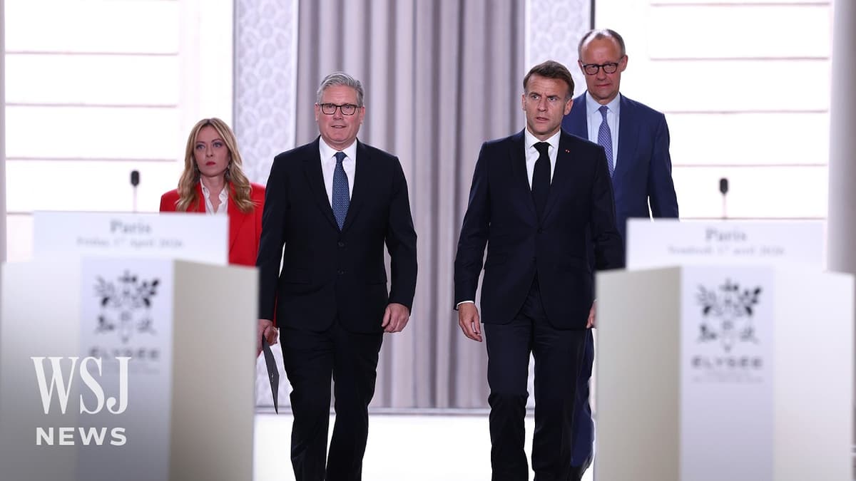 Starmer: U.K., France to Protect Shipping After Iran Declares Hormuz Open | WSJ News