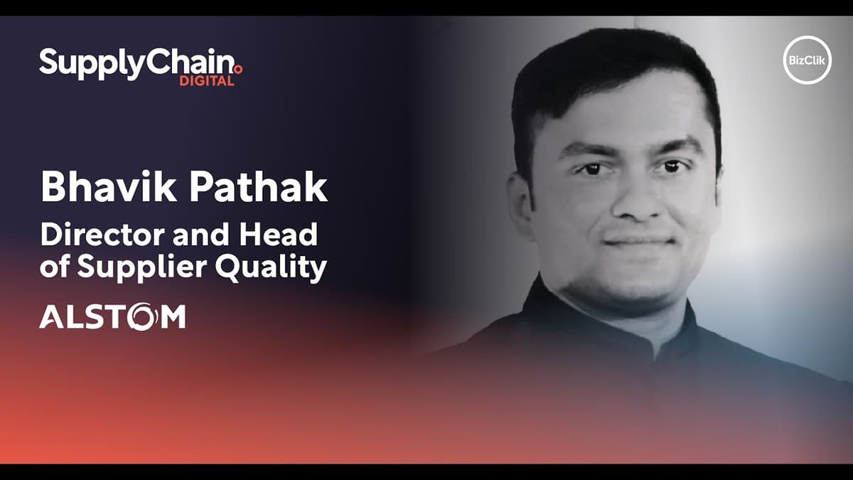 Supply Chain LIVE - US Summit 2026 | Bhavik Pathak, Alstom on Resilient Sourcing & Green Mobility