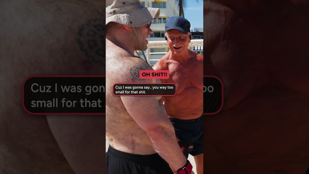 Pro Bodybuilder Gets Humbled at Miami Beach
