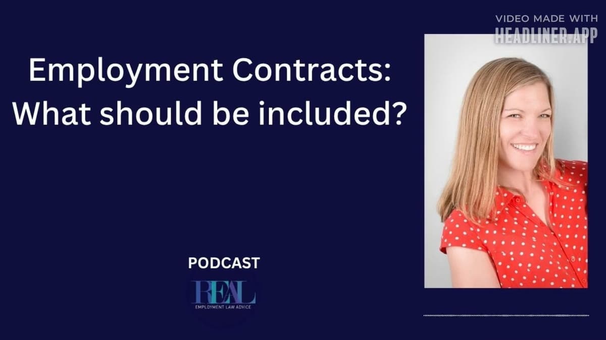 Employment Contracts What Should Be Included