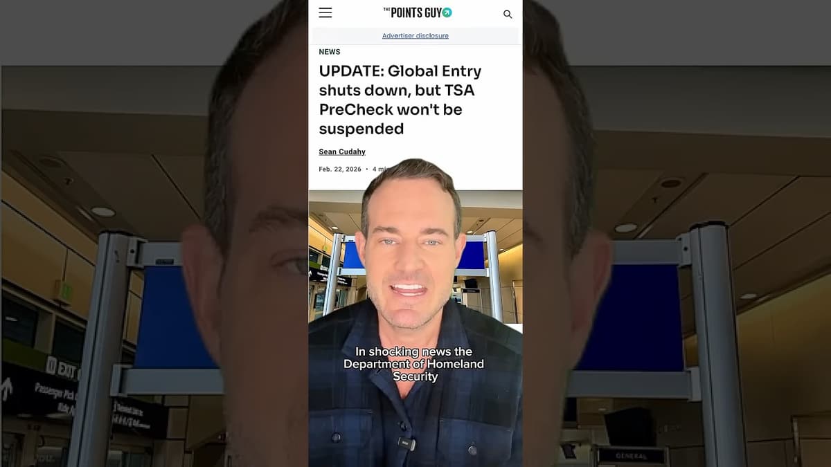 Global Entry SUSPENDED Amid Government Shutdown — What Travelers Need to Know NOW