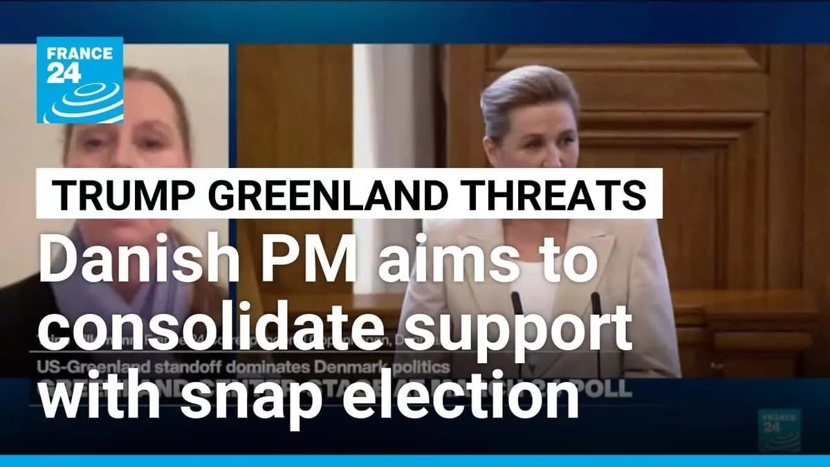 Denmark Calls an Early Election Following Tense US-Greenland Standoff • FRANCE 24 English
