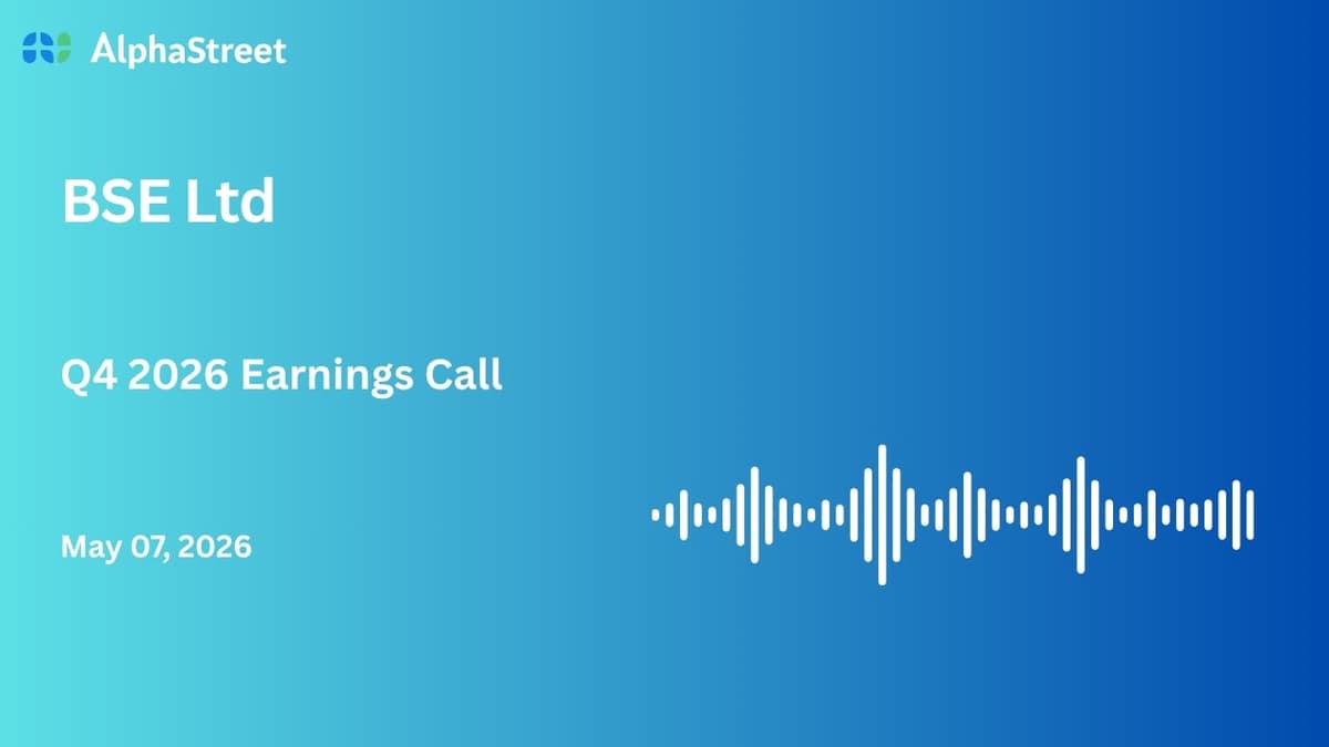 BSE Ltd Q4 FY2025-26 Earnings Conference Call
