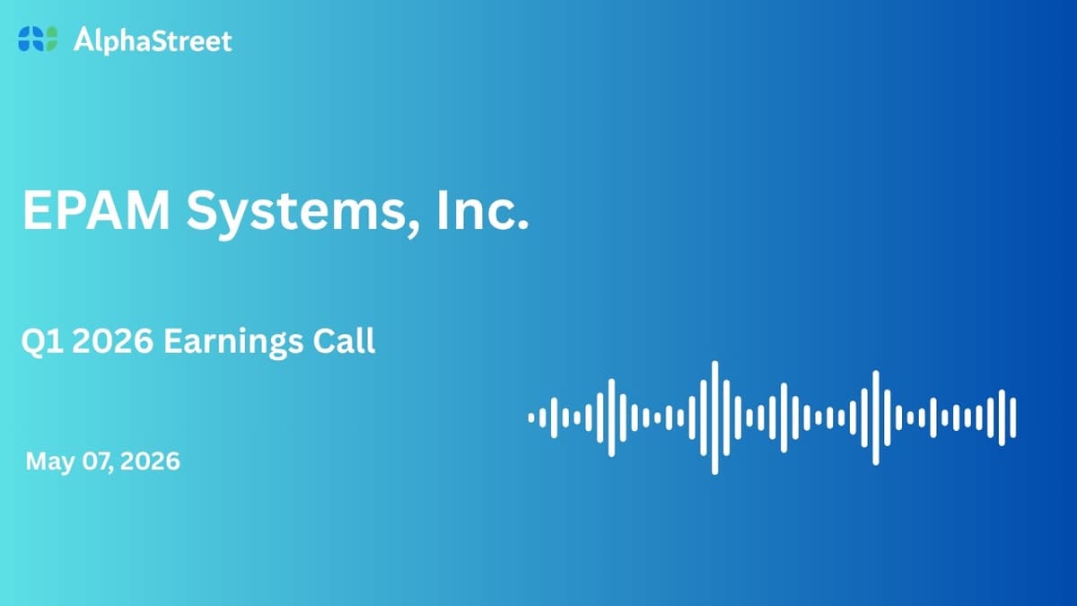 EPAM Stock | EPAM Systems Inc Q1 2026 Earnings Call