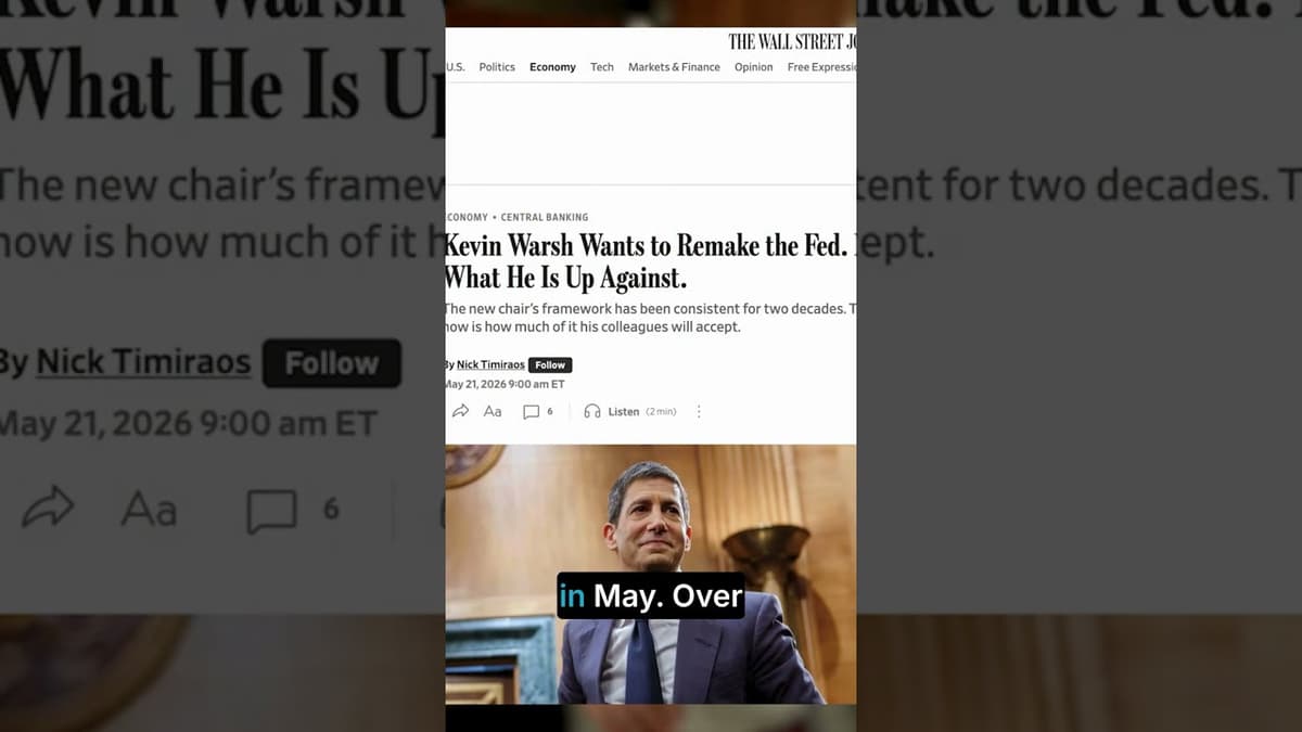 Market's Message to New Fed Chair: Don't Cut Rates!