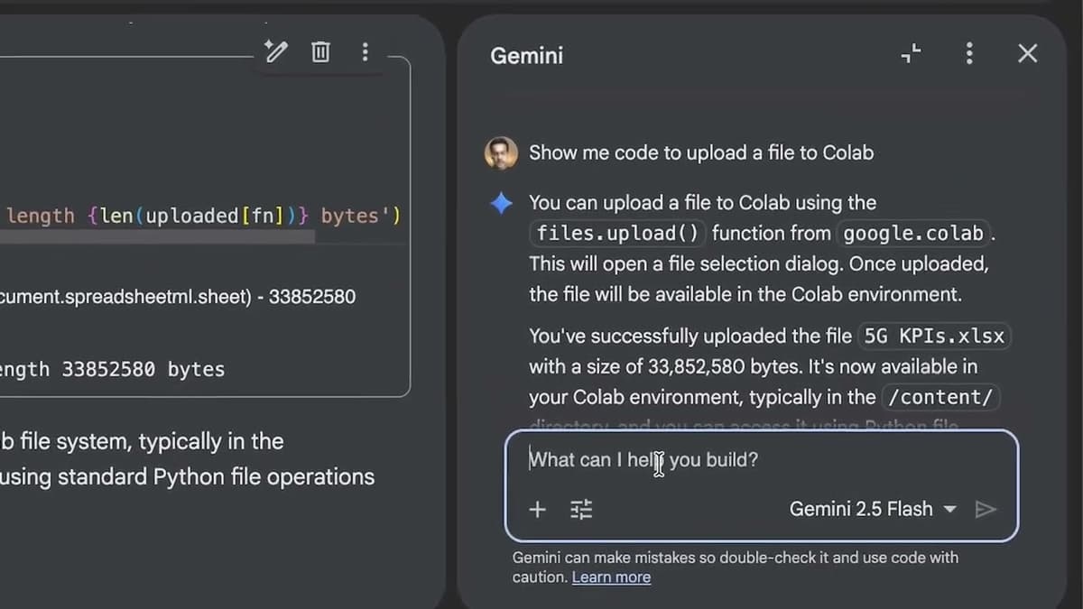 Exploring 5G KPI Report Analysis Using Google Colab (Gemini)