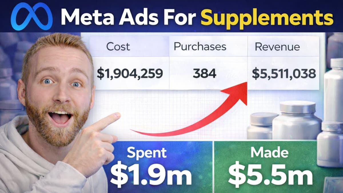 How To Launch Meta Ads For A Supplement Brand ($1.9m Example)