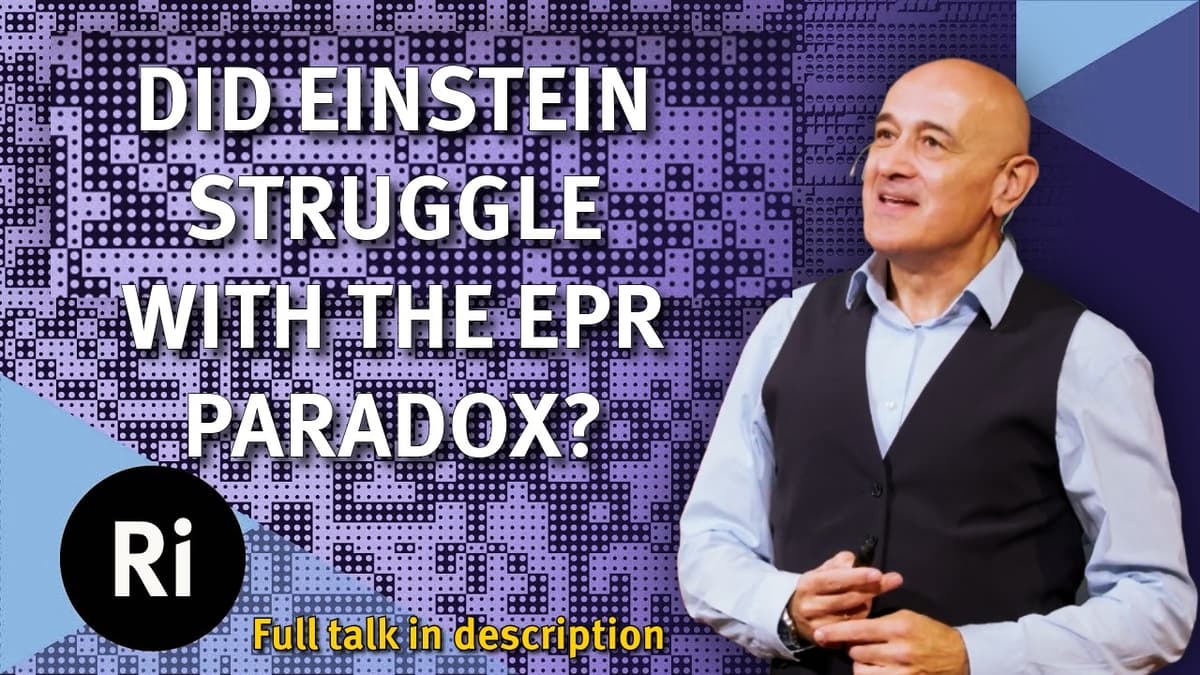 Jim Al Khalili Explains Einstein's Battle with Quantum Mechanics