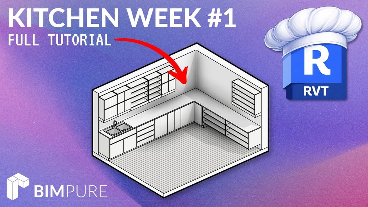 Revit Kitchen Week 1 - Casework Modeling Tutorial