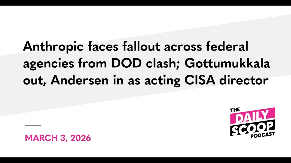 Anthropic Faces Fallout Across Federal Agencies From DOD Clash