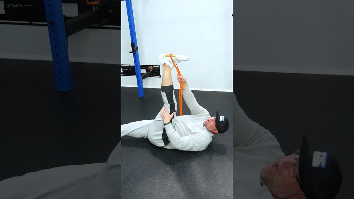Banded Hamstring Stretch + Quad Activation for 90° Mobility & Better Deadlift Control
