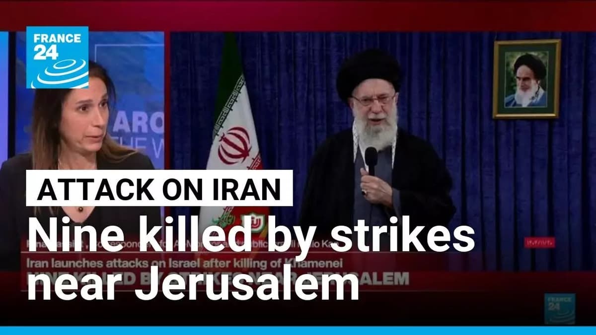 Iran Launches Attacks on Israel: Nine Killed by Strikes Near Jerusalem • FRANCE 24 English