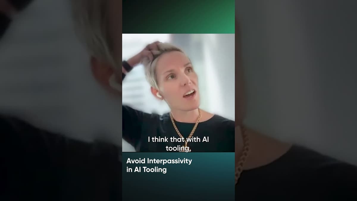 Avoid Interpassivity in AI Tooling with Camille Fournier