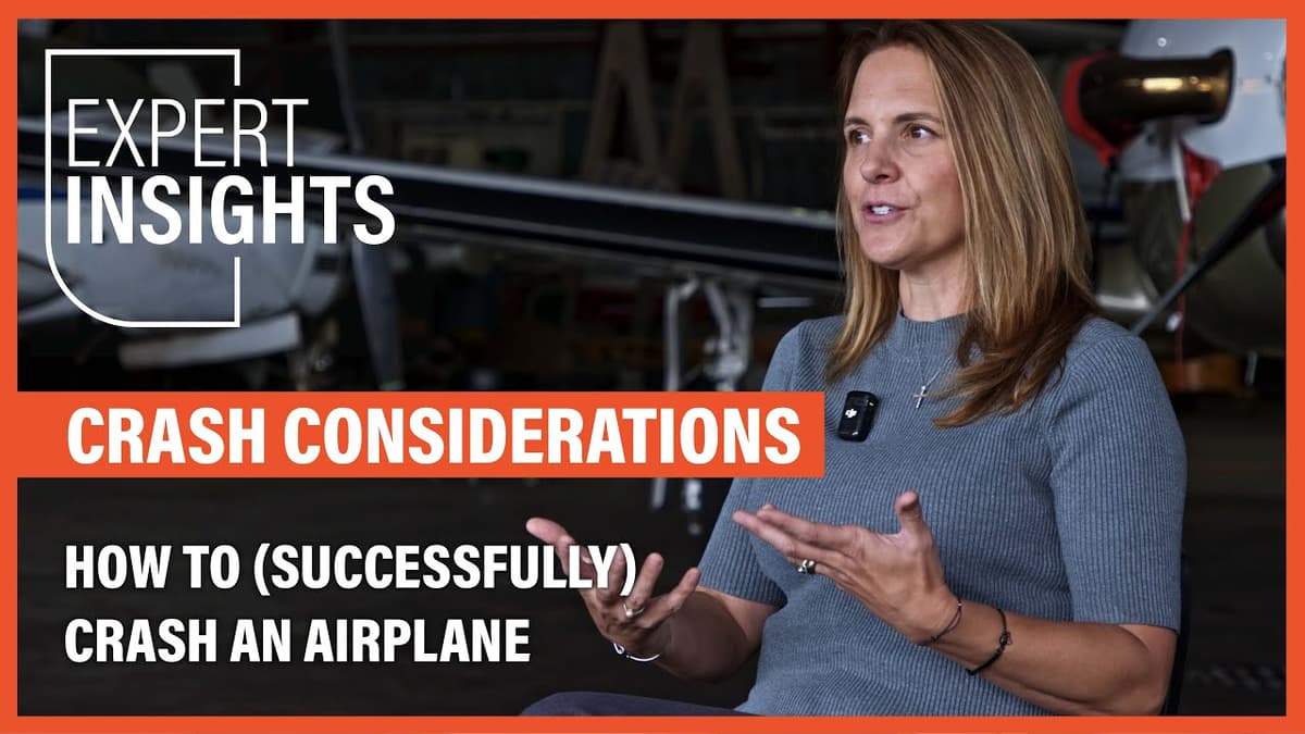 Expert Insights: Crash Considerations - How to (Successfully) Crash an Airplane