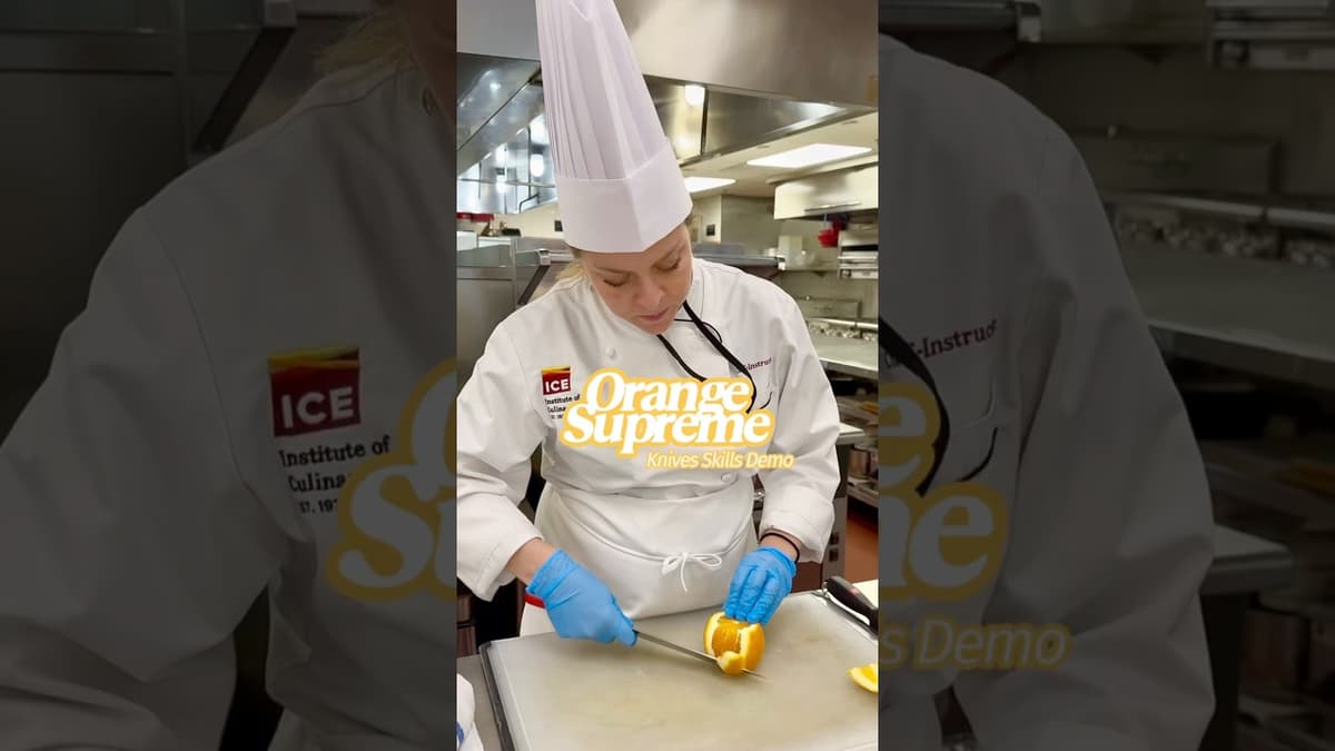 Do You Know How to Supreme an Orange? 🍊🔪 #ICECulinary #chef