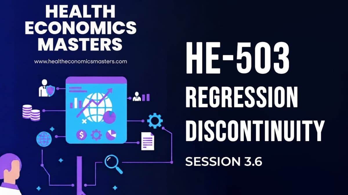 1.3.2 | Regression Discontinuity Design | Masters in Health Economics